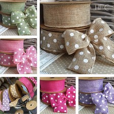 40mm Wired Polka Dot or Plain
