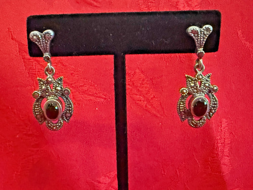 Vintage marcasite and black - vintage,