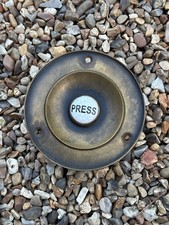 Antique vintage brass doorbell - vintage,