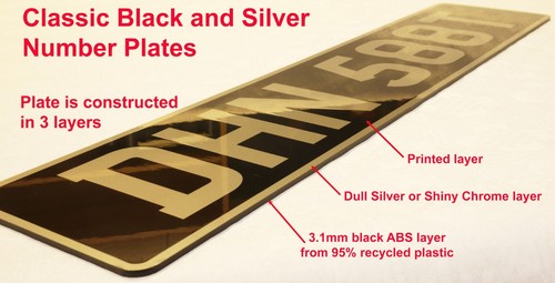 Classic black and - silver, or