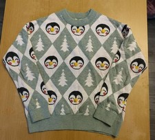 Girls Penguin ? Christmas Jumper Next Age 6 Years Pom Poms