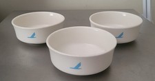 (3) 80s PIEDMONT AIRLINES  Bowls SPEEDBIRD LOGO Mayer China 