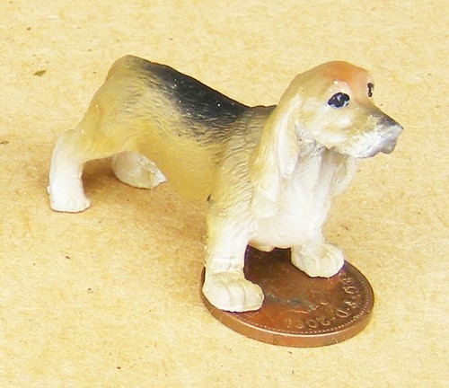 Dolls house basset - house, dog
