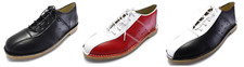 Ikon Original Mens Leather Marriot Mod 60S Style Bowling Shoes In 3 Colours