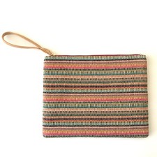 Ann Taylor LOFT Handbag Wristlet Purse Woven Multicolor Bag
