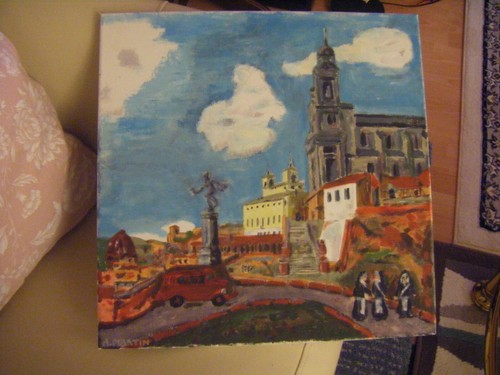 Unique oil painting scene - oil,