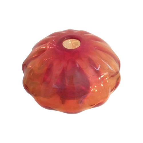 Orange glass pumpkin vase bulb - pumpkin,