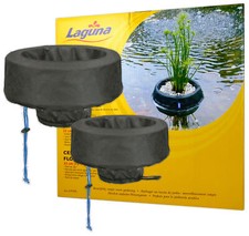 LAGUNA ROUND FLOATING PLANT BASKET ISLAND 25CM 35CM GARDEN FISH POND MARGINALS 