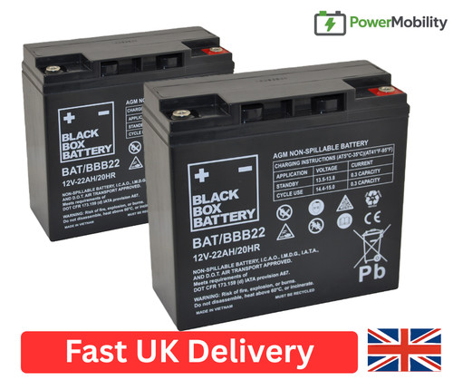 Black box agm battery - black,
