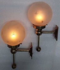 Vintage Art Deco Brass Wall