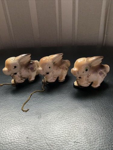 Vintage ornament donkeys - vintage,