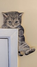 Over Door Sitting Pretty Kitty Tabby Kitten From The Cat Gallery, York