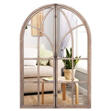 COSTWAY Arched Window Pane