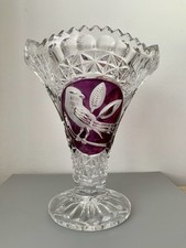 Hofbauer byrdes crystal vase - byrdes,