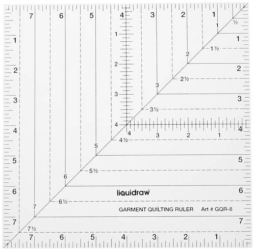 Square quilting ruler x - ruler,