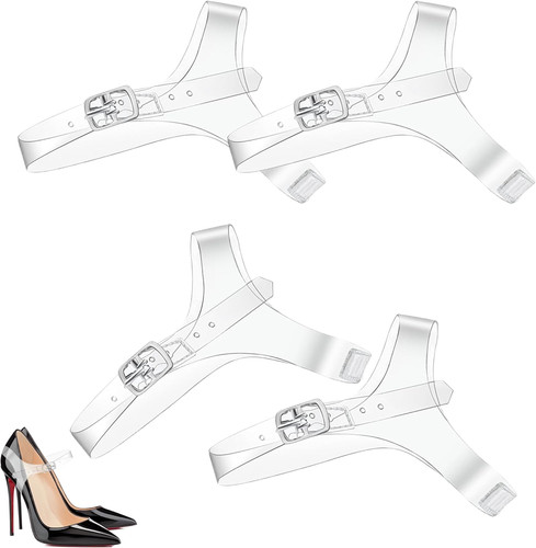2pairs transparent shoe - 2pairs, straps