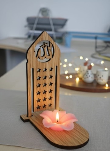 Islamic candle holder - holder, organic