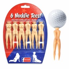 Par novelty golf tees - on,