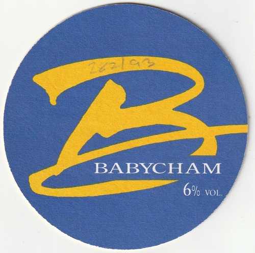 Beer mat babycham brimming - beer,
