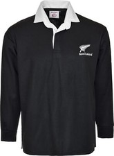 New Zealand Rugby Shirt Retro Classic Traditional Top All Sizes S - 5XL