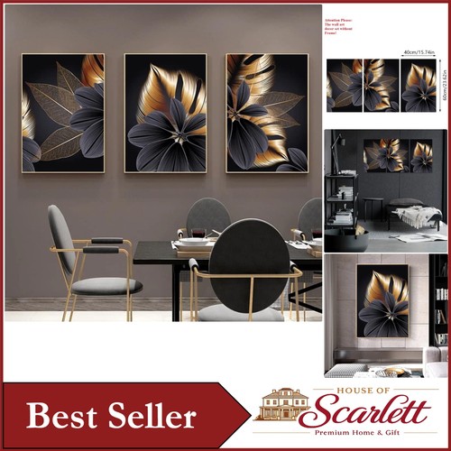 Elegant piece canvas - 3-piece,