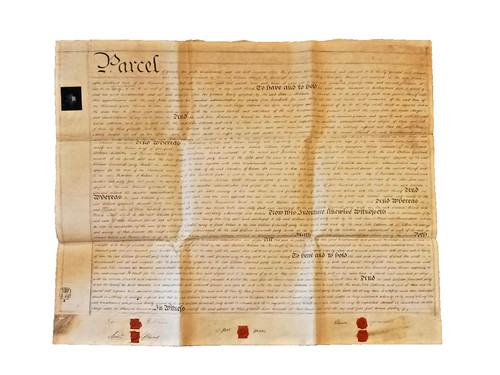 Regency vellum indenture - vellum,