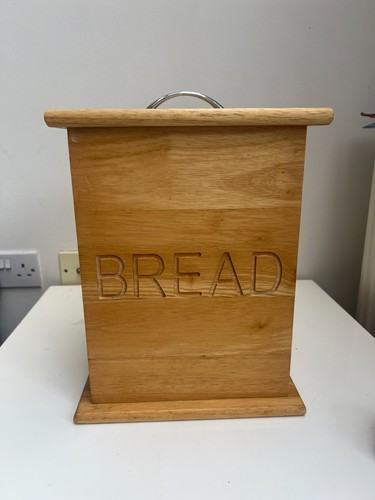 Wooden bread bin kitchen - bread,