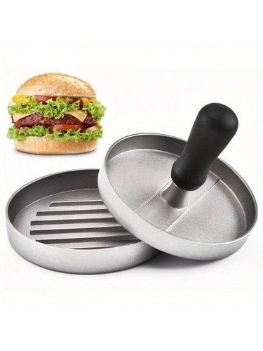 Round stainless steel burger - round,