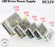 DC 12V LED Driver Power Supply 12W 24W 36W 60W 120W Strip Light Transformer