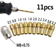 11 x Brass Drill Chuck Collet