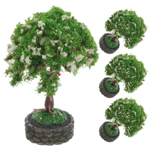 4pcs miniature tree figurines - 4pcs,