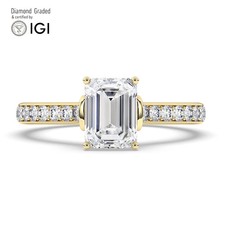 Emerald Diamond Engagement