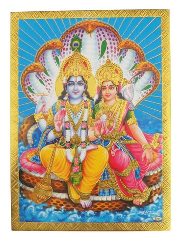 Gold foil embossed hindu - embossed,