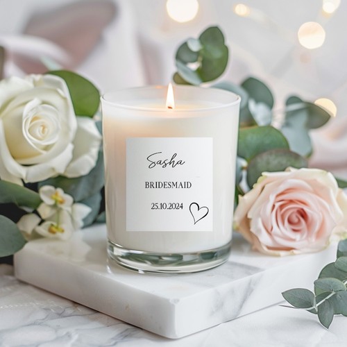 Personalised candle stickers - personalised,