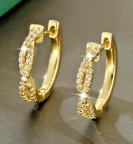 Real gold filled hoop - 9k,