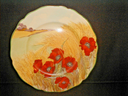 Royal doulton red poppies - red, in