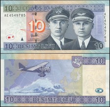 Lithuania Banknote 10 litu