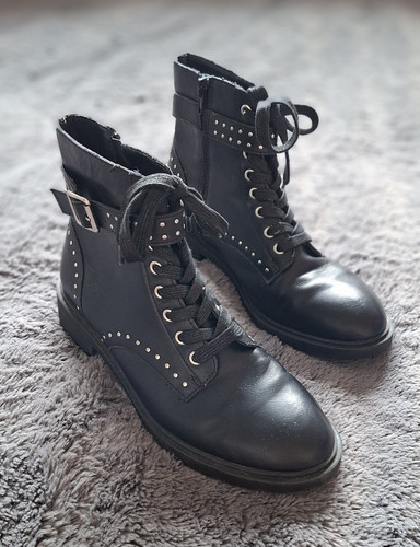 New look black - black, leather