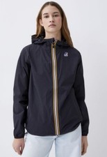 K-Way Le Vrai 3.0 Claude Hooded Jacket, XLG, New rain jacket (Navy)