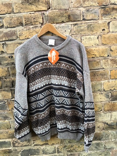 Vintage mens aztec - mens, jumper