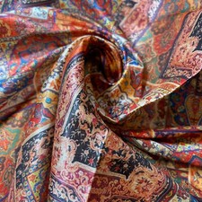 Luxury Faux Raw Silk Floral