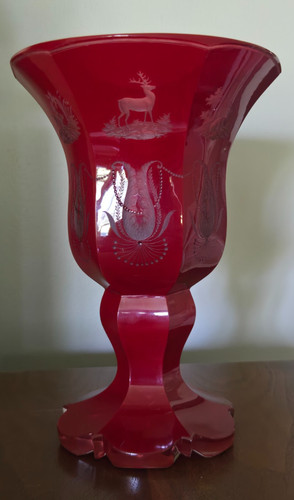 Bohemian deep ruby flashed - deep,