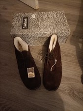 Morlands Brown real sheepskin Lined Ankle Boots Size 9 New In Box