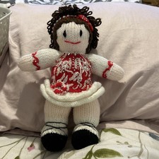 Hand Knit Irish Dance Doll In