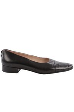 CHANEL BLACK VINTAGE LEATHER BALLET FLATS EU 39 UK 6 US 9