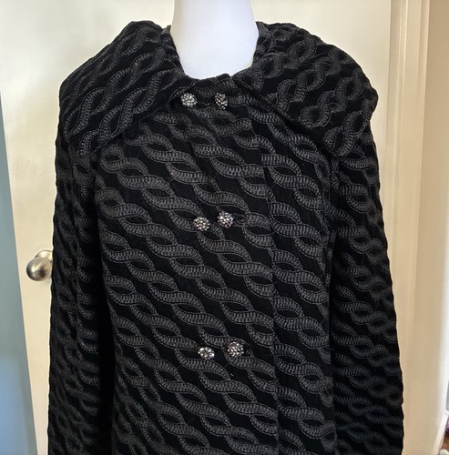 Vintage black velvet - 70's,