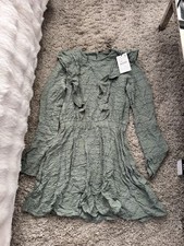 Zara Women's Green Dress Size