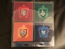Harry Potter set of 4 drink tea coasters new sealed in box 95MM 