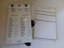Vintage Airtour KB2 Pilots Knee Board Flight Log Elstree Aerodrome England Props