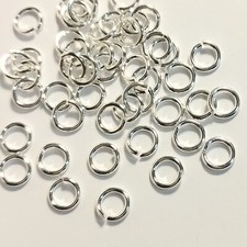 925 Sterling Silver OPEN Jump Rings Heavy Round 3mm 4mm 5mm 6mm 8mm 10mm